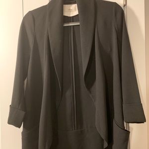 Wilfred Shawl Collar Black Blazer Size 4